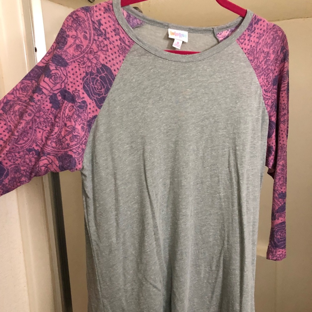 Lularoe Pink and Purple Rose Randy